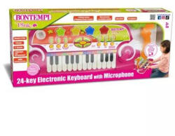Bontempi Bontempi: 24 billentyűs játékszintetizátor mikrofonnal - rózsaszín (245716)