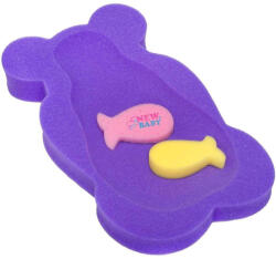 New Baby kádbetét szivacs Maxi lila medve - kreativjatek