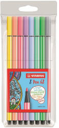 STABILO Filctoll STABILO Pen 68 8 darabos pasztell színben (68/8-01)
