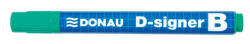 DONAU Táblamarker, 2-4 mm, kúpos, DONAU "D-signer B", zöld (7372001-06PL) - kreativjatek