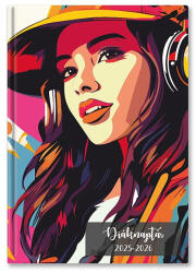 TOPTIMER Diák zsebkönyv TOPTIMER papírborító B/6 heti 120x170mm Unikornis 2026-2027 (26D100J-00F)