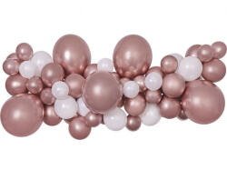  Színes Rose Gold léggömb, lufi girland szett 65 db-os (MLG031393) - kreativjatek