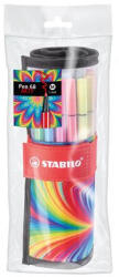 STABILO Filctoll, készlet, 1 mm, felcsavarható, STABILO "Pen 68 ARTY", 25 különböző színű (TST682507120) - kreativjatek