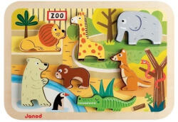 Janod 07022 3D puzzle-állatkert (J07022)
