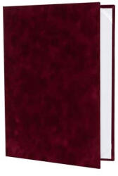 Corwell Oklevéltartó, A4, exkluzív, plüss, bordó