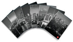 Pigna Füzet Pigna By Night A/4 tűzött 42 lapos kockás