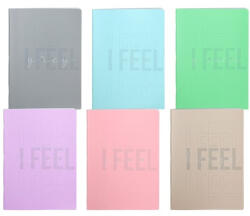 Play Füzet Play "feel colors" A/4 tűzött 80 lapos kockás (189655) - kreativjatek