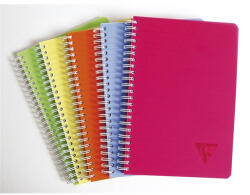 Clairefontaine Spirálfüzet Clairefontaine Linicolor Fresh A/5-90 lapos kockás vegyes színek (328506C) - kreativjatek