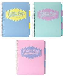 Pukka Pad Spirálfüzet PUKKA PAD Pastel regiszteres A/4 100 lapos vonalas (01_01776)