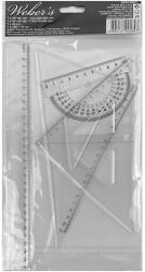 WEBER'S Vonalzókészlet 30cm 4 darabos (39RU4SET)