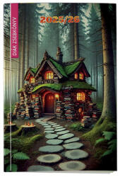 REALSYSTEM Diák zsebkönyv REALSYSTEM papírborító 125x205mm meseház 2025-2026 (23_0014465)