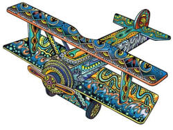 Eureka Fa puzzle - Kétfedelü repülőgép (FSC-wood) (EUR34664)