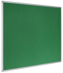 Bi-Office Üzenőtábla Bi-Office aluminium keretes 90x60 cm tűzhető textil zöld felülettel, újrahasznosított (FA0344790)