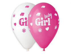  Baby Girl léggömb, lufi 5 db-os 13 inch (33 cm) (MLG329421)