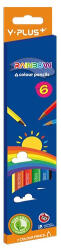 Y-Plus Színes ceruza Y-Plus+ Rainbow 6 db-os klt. hegyezővel (DPC1104301023) - kreativjatek