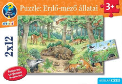 Scolar Kiadó Kft Puzzle: Erdő-mező állatai