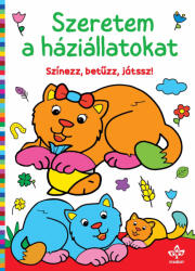 Csengőkert Kiadó Szeretem a háziállatokat - Színezz, betűzz, játssz! - kreativjatek