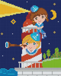 Pixelhobby 804402 Világítótorony (20, 3x25, 4cm) 4 alaplapos szett (804402)