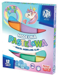 ASTRA Gyurma ASTRA modellező pasztell 12 színű