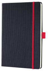 Sigel Jegyzetfüzet, exkluzív, A5, vonalas, 97 lap, keményfedeles, SIGEL "Conceptum Red Edition", fekete-piros (SI663)