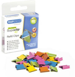 Rapesco Utántöltő kapcsok, RAPESCO, "Supaclip 40" vegyes színben (RC4050MC)
