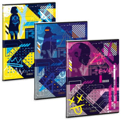 Ars Una Füzet kockás ARS UNA A/4 40 lapos Extra kapcsos Cyberpunk