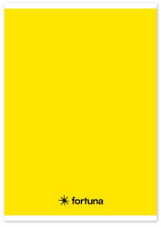 Fortuna Füzet vonalas FORTUNA Monocolor A/5 32 lapos 21-32 4-8. osztályos sárga