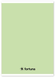 Fortuna Füzet vonalas FORTUNA Monocolor A/5 32 lapos pasztell zöld