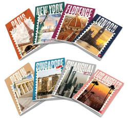 Pigna Füzet Pigna Post Cards A/4 tűzött 42 lapos kockás