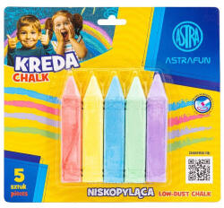 Astra Táblakréta ASTRA FUN jumbo szögletes hegyezett 5 szín/bliszter