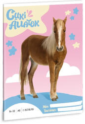 Ars Una Füzet ARS UNA A/5 32 lapos vonalas 16-32 II. osztályos Cuki-Palomino póni