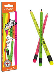 Y-Plus Grafitirón Y-Plus+ Star HB neon 6 db/doboz (DPX1702001023) - kreativjatek