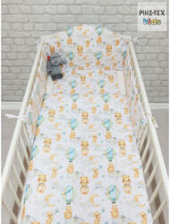 Pihe-Tex Ágynemű Pamut 3 részes 90x140 40x50cm Hõlégballonos maci zöld 683/Z - kreativjatek