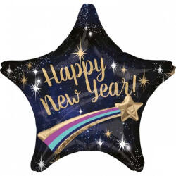  Happy New Year Star fólia lufi 71 cm (DPA3831701)