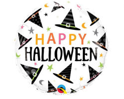  Happy Halloween Hat fólia lufi 46 cm (MLG233071) - kreativjatek