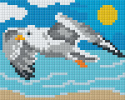 Pixelhobby 801370 Sirály kreatív szett 10, x12, 7cm 1 alaplapos (801370)