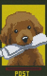 Pixelhobby 802022 Kutya levelekkel (10, 7x20, 3cm) (802022)