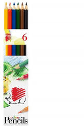 ICO Színes ceruza ICO Süni hatszögletű 6 db/készlet