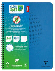 Clairefontaine Spirálfüzet Clairefontaine Clean'Safe A/4+ 80 lapos kockás antimikrobiális (82252C) - kreativjatek