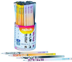 Nebulo Grafitceruza NEBULO HB háromszögletű Állatmintás 72 darabos (GC-HB-TR-72-ANIMAL) - kreativjatek