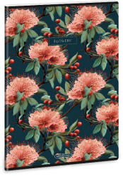 Ars Una Füzet ARS UNA A/4 40 lapos Extra kapcsos kockás Flowery Green