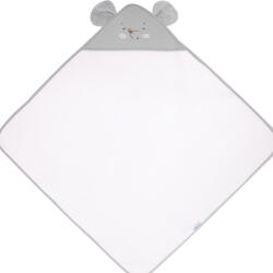 KikkaBoo fürdõlepedõ kapucnis 90x90cm egeres szürke - kreativjatek