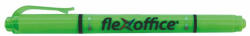FlexOffice Szövegkiemelő, 1, 0/4, 0 mm, kétvégű, FLEXOFFICE "HL01", zöld (FO-HL01GR)