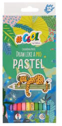 Victoria Színes ceruza készlet, kerek, COOL BY VICTORIA "Pastel", 12 pasztell szín (TVC007) - kreativjatek
