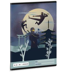 Ars Una Füzet vonalas ARS UNA A/5 32 lapos 16-32 2. osztályos Ninjas in the Dark (01_08504)