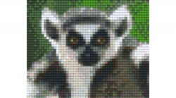 Pixelhobby 801310 Gyűrűsfarkú maki szett 12, 7x10, 1cm (801310)