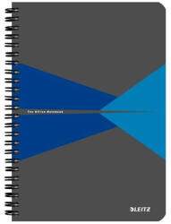 LEITZ Office Spirálfüzet kockás LEITZ Office A/5 90 lapos karton borítóval kék