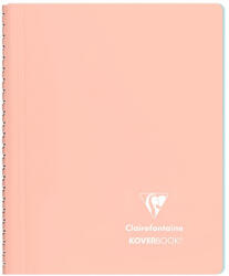 Clairefontaine Spirálfüzet Clairefontaine Koverbook Blush A/5 80 lapos PP borítású vonalas korall (366779C) - kreativjatek