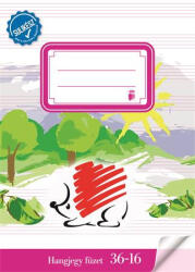 ICO Füzet, tűzött, A5, hangjegy, 16 lap, ICO "Süni Sulikész", "36-16