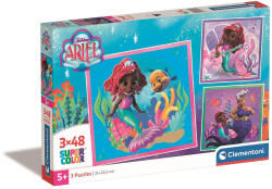 Clementoni Disney Hercegnők Junior Ariel 3x48 db-os puzzle Clementoni (CL25324)